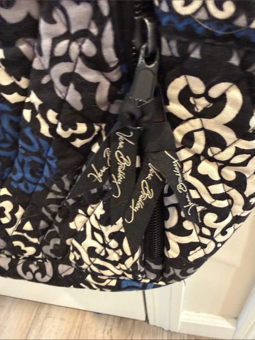 Vera Bradley Campus Backpack in the retired Canterberry Cobalt pattern